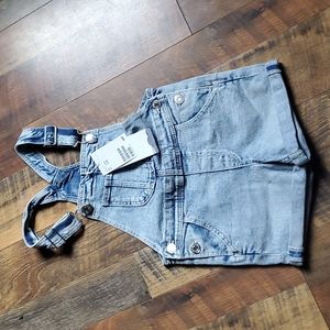 H&M toddler girls shortalls 3-4y NWT